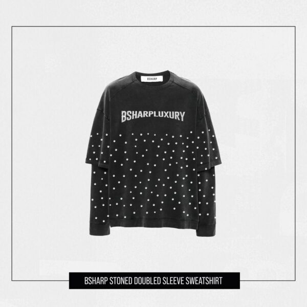 BSHARP Stoned Double Sleeve Sweatshirt bsharpluxury